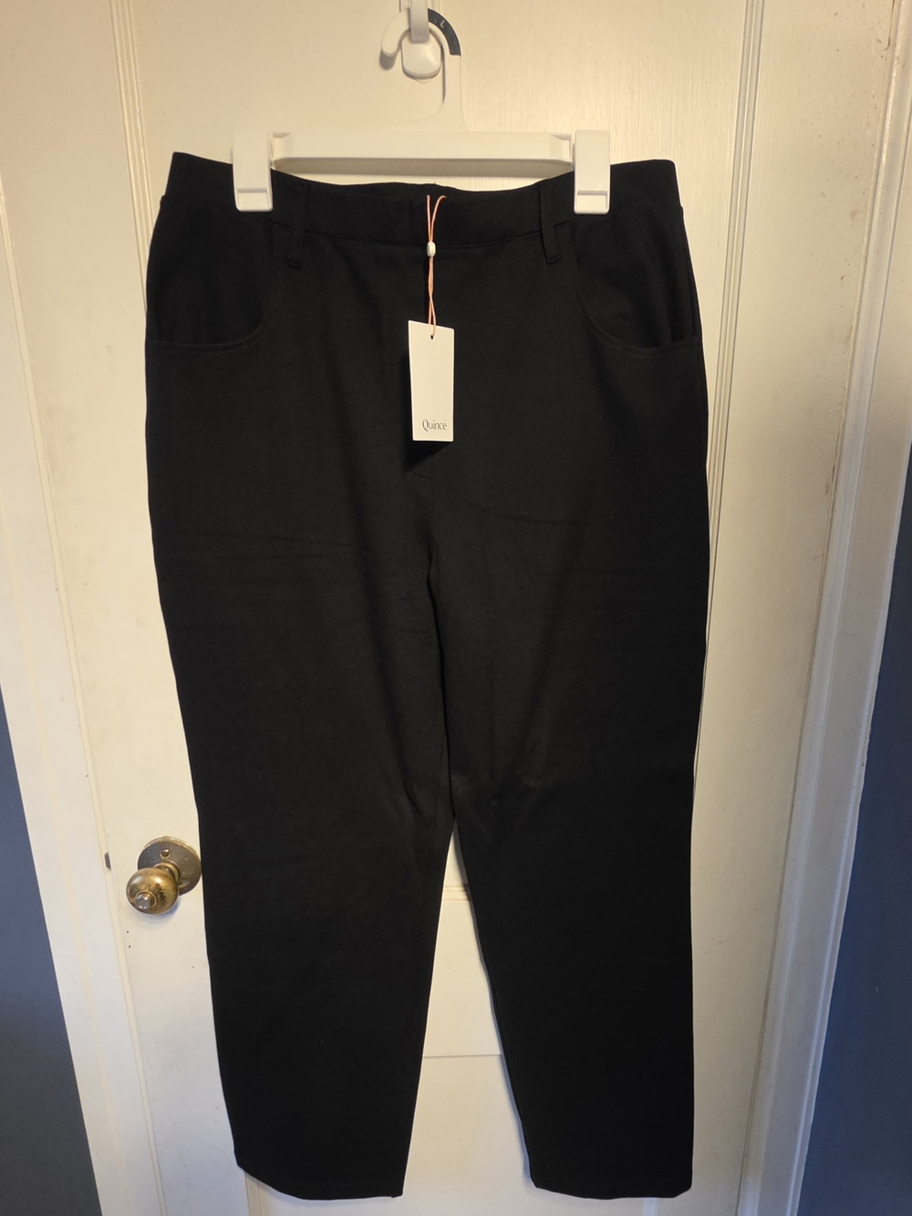 Quince Women's Ponte Pants, Black